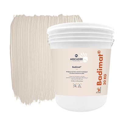 Badigeon Chaux Naturelle Les 3 Matons - Badimat Teinté Pigments (Int/Ext) - Bonne mère - 20 Kg