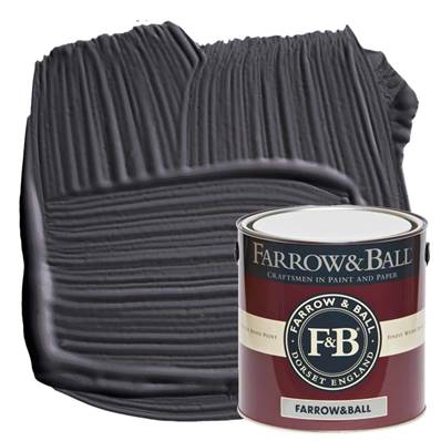 Farrow & Ball - Exterior Eggshell - Peinture Extérieur - 294 Paean Black - 2,5 Litres