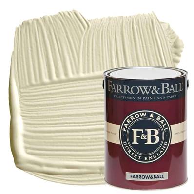 Farrow & Ball - Estate Eggshell - Peinture Satinée - 59 New White - 5 Litres