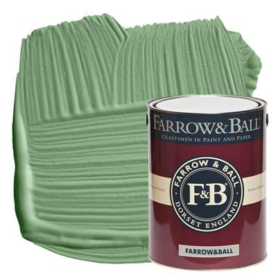 Farrow & Ball - Modern Emulsion - Peinture Lavable - 81 Breakfast Room Green - 5 Litres