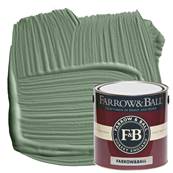 Farrow & Ball - Estate Eggshell - Peinture Satinée - 79 Card Room Green - 2,5 Litres