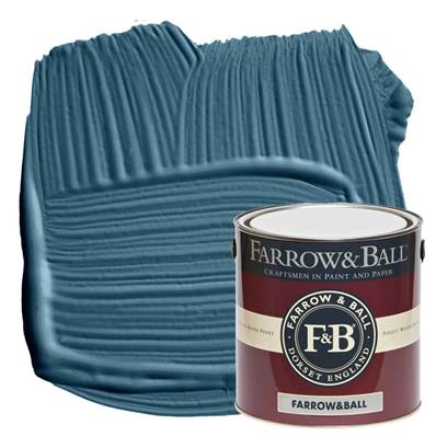 Farrow & Ball - Exterior Eggshell - Peinture Extérieur - 281 Stiffkey Blue - 2,5 Litres