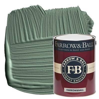 Farrow & Ball - Estate Eggshell - Peinture Satinée - 47 Green Smoke - 5 Litres