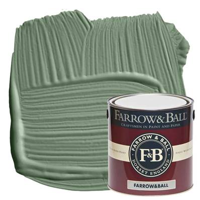 Farrow & Ball - Modern Eggshell - Peinture Sol - 79 Card Room Green - 2,5 Litres