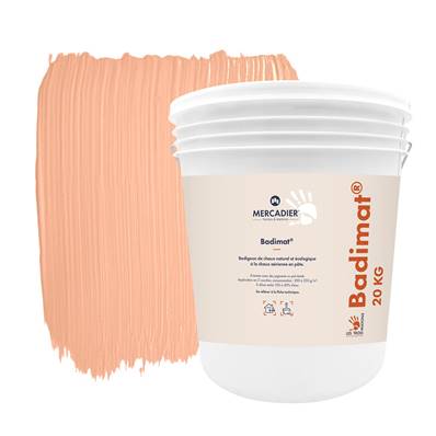 Badigeon Chaux Naturelle Les 3 Matons - Badimat Teinté Pigments (Int/Ext) - Fifre - 20 Kg
