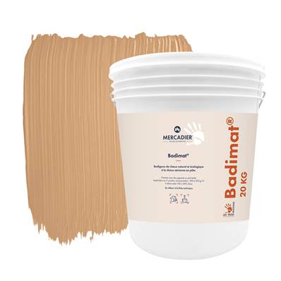 Badigeon Chaux Naturelle Les 3 Matons - Badimat Teinté Pigments (Int/Ext) - Garagaï - 20 Kg