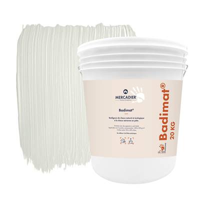 Badigeon Chaux Naturelle Les 3 Matons - Badimat Teinté Pigments (Intérieur) - Longagne - 20 Kg