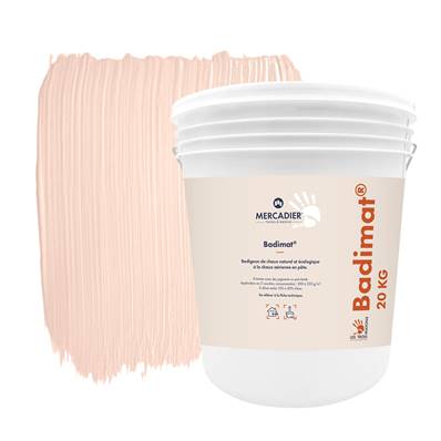 Badigeon Chaux Naturelle Les 3 Matons - Badimat Teinté Pigments (Int/Ext) - Pitchoune - 20 Kg