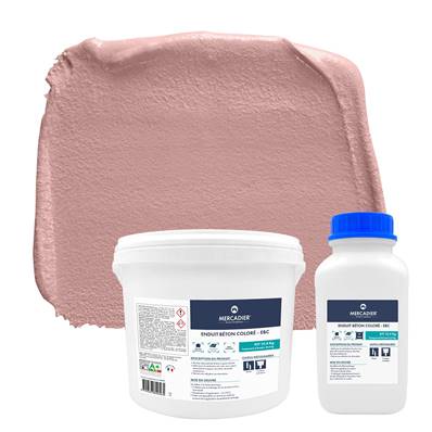 Béton Ciré- Enduit Béton Coloré-Blush-13,4kg (Poudre + Liant)