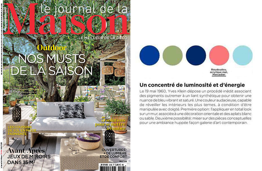 parution presse Mercadier mai 2019 Marie Claire Maison