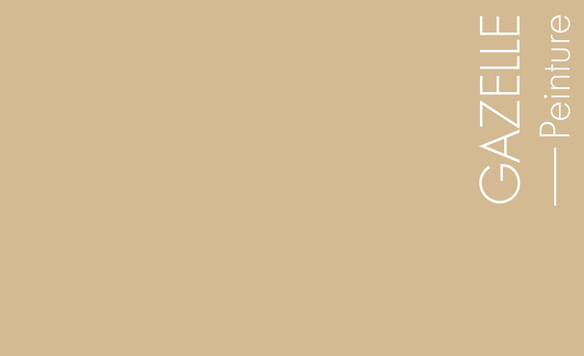 Couleur Peinture Gazelle : Beige crème, chargé en terre de sienne jaune