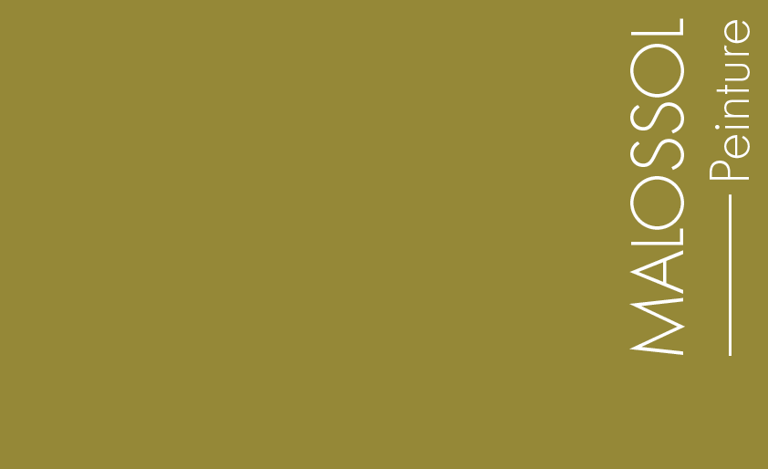 Couleur Peinture Malossol : Une forte proportion de jaune dans ce vert qui paraîtrait pourtant presque marron à côté d'un vert vif. Version brunâtre de STAR FRUIT