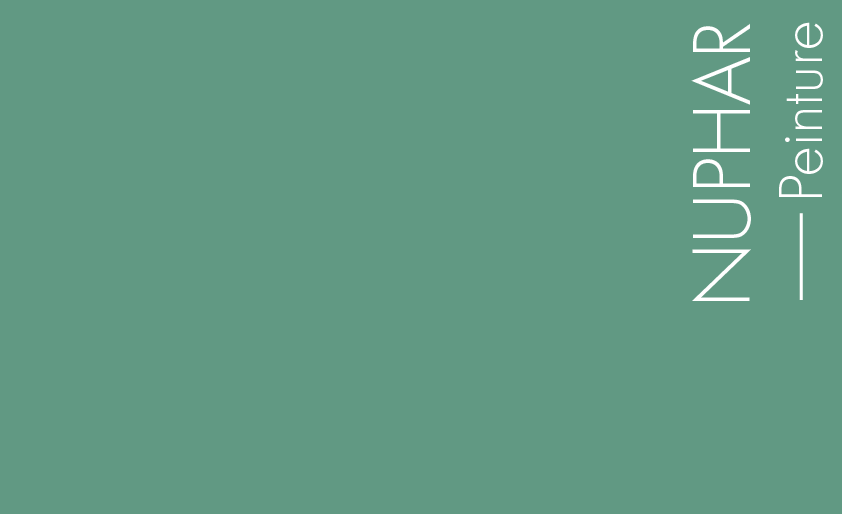 Couleur Peinture Nuphar : Vert doux et frais, légèrement bleuté
