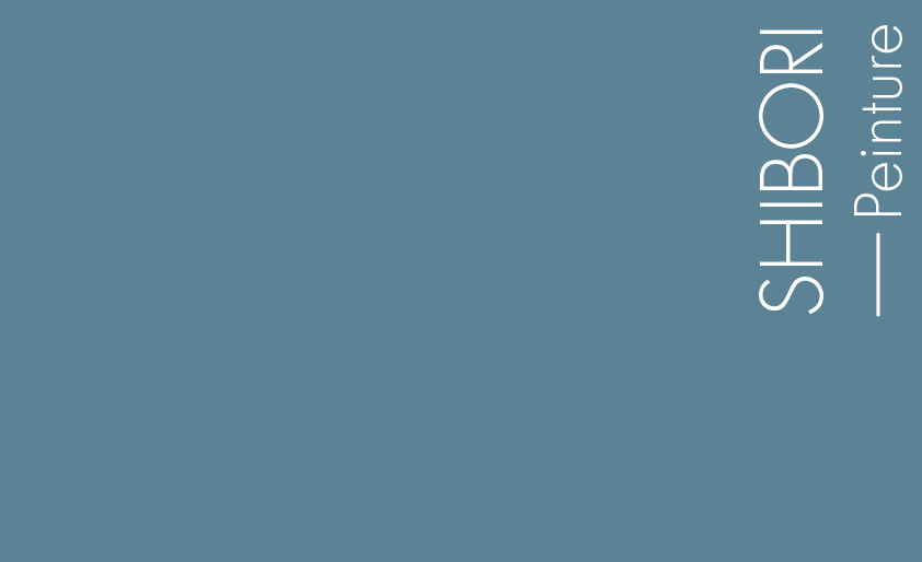 Couleur Peinture Shibori : Bleu moyen lumineux inspiré par les teintures végétales et naturelles