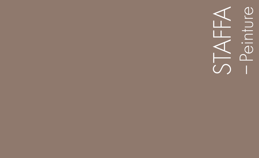 Couleur Peinture  Staffa : De nets reflets rouges pour ce ton chocolat clair