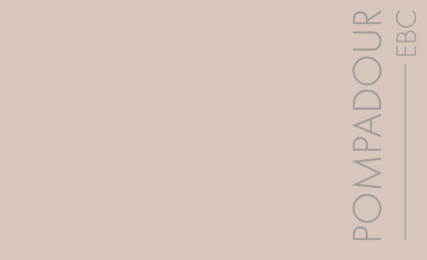 Couleur Pompadour : Douce et féminine, cette couleur délicatement rosée s