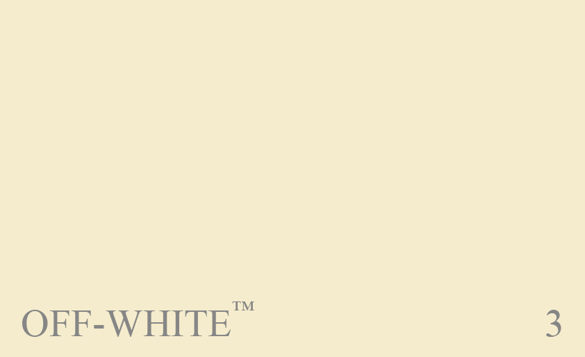 Couleur 03 Off White : Couleur neutre. Un blanc vif non color.  utiliser  la place dun blanc clatant. Plus ple que le no. 4 Old White, quil peut rehausser.