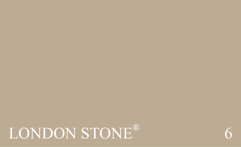 Couleur Peinture Farrow & Ball 06 London Stone : Couleur chaude de John Sutcliffe inspirée d’une demeure de style Nash dans Regent’s Park.