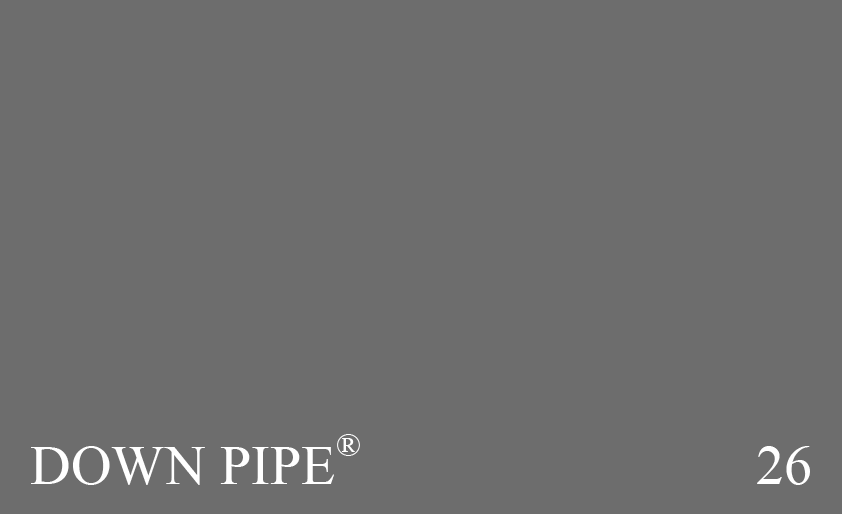 Couleur 26 Down Pipe : Une couleur que l’on peut utiliser pour imiter le plomb sur la ferronnerie extérieure et «masquer» la tuyauterie sur un ouvrage en briques.