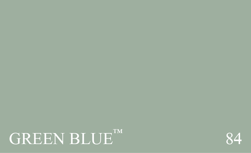 Couleur Peinture Farrow & Ball 84 Green Blue : Bleu-vert ou vert-bleu ? Voir l’explication du no. 83 Chappell Green.