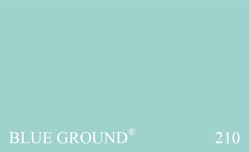 Couleur Peinture Farrow & Ball 210 Blue Ground : Une couleur de fond de papier peint, initialement utilise dans nos collections  Damask .