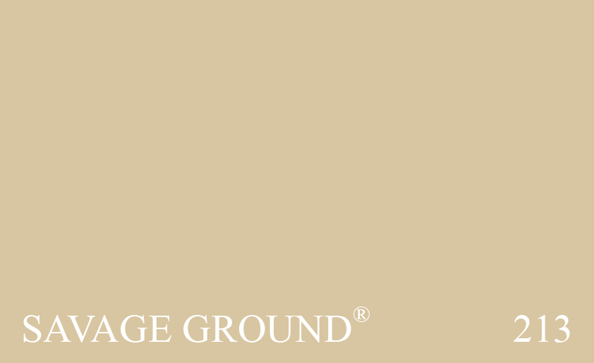 Couleur Peinture Farrow & Ball 213 Savage Ground : Une des couleurs de fond pour papier peint favorites de Dennis Savage, imprimeur à la planche par excellence.
