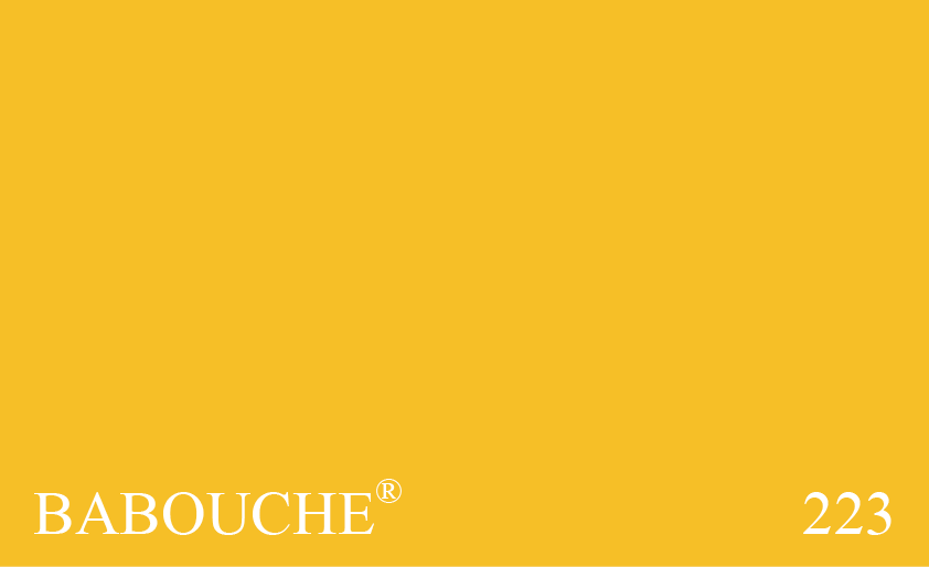 Couleur Peinture Farrow & Ball 223 Babouche : La vivacit de ce jaune sintensifiant sur les grandes surfaces, il vaut mieux lessayer  in situ  avec un pot chantillon.