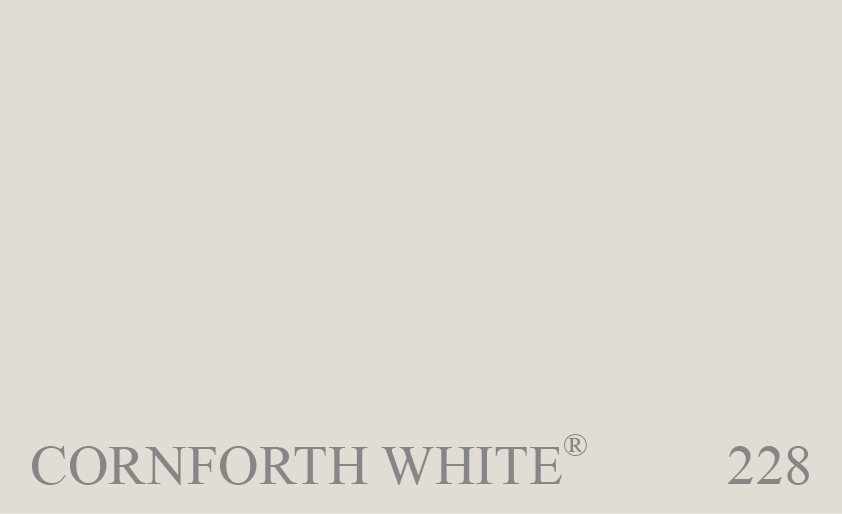 Couleur 228 Cornforth White : Couleur neutre/froide. En hommage  John Cornforth, historien en architecture et auteur de louvrage de rfrence  English Decoration in the 18th Century . Passionn par les intrieurs historiques, il servit de guide dans le travail de nombreux professionnels de la restauration. John a jou un rle clef dans les annes 1970 et 1980, en remettant au got du jour la palette gorgienne des tons blanc-casss, pierres, taupes et chamois.