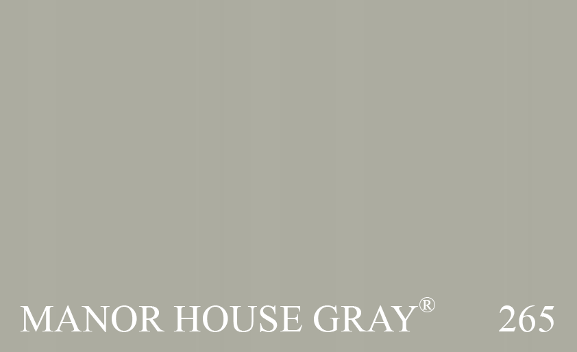 Couleur Peinture Farrow & Ball 265 Manor House Gray : Une couleur traditionnelle du XVIIIe siècle. Un gris absolu qui convient également très bien aux intérieurs modernes.