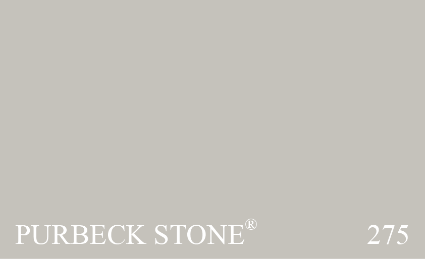 Couleur 275 Purbeck Stone : Un neutre plus puissant qui ressemble à la pierre que l’on trouve sur l’île de Purbeck. Une couleur qui s’harmonise à la perfection à Ammonite et Cornforth White.