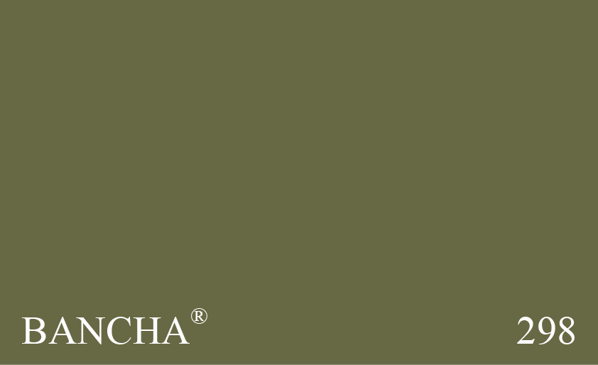 Couleur Peinture Farrow & Ball 298 Bancha : Ce vert moderne du milieu du siècle est une version plus sombre de l'olive très appréciée. Nommé d'après des feuilles de thé japonais, il procure un sentiment de sécurité