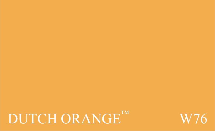 Couleur Peinture Farrow & Ball NHM W76 Dutch Orange : Orange intense