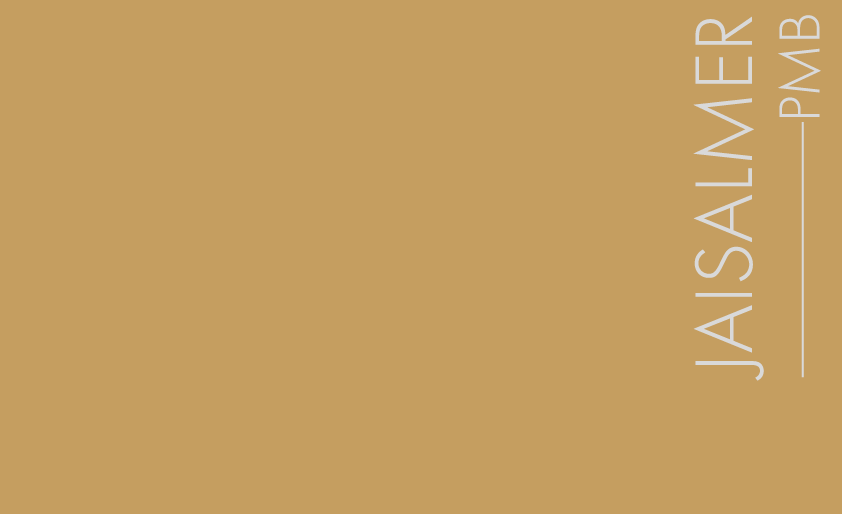 Couleur Jaisalmer : Jaune sourd presque caramel..
