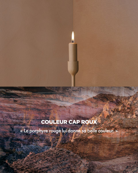 Couleur CAP ROUX - « Le pophyre rouge lui donne sa belle couleur. »