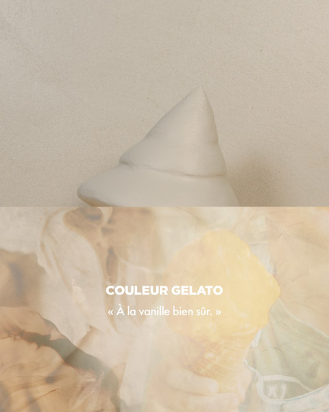 Couleur GELATO -   la vanille bien sr. 