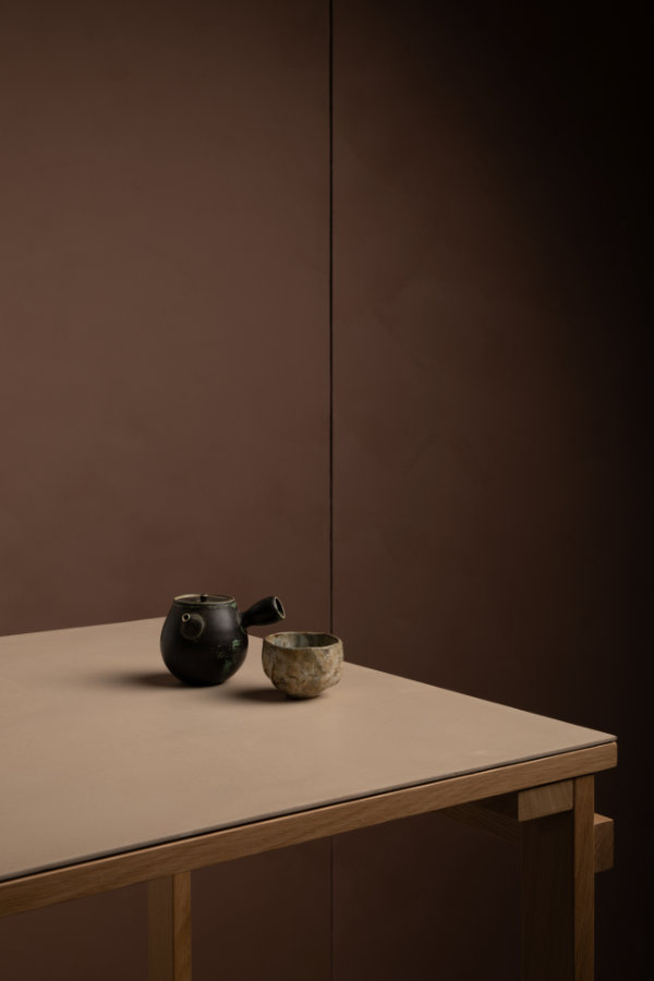 Collection Odo par Heju x Mercadier - Chaux couleur KOHI et Béton Ciré couleur NENDO