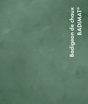 Matière badigeon de chaux - Badimat® dans la couleur GRAND PIN de la Collection 20 ans Matière badigeon de chaux - Badimat® dans la couleur GRAND PIN de la Collection 20 ans