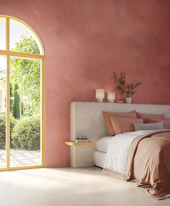 Inspiration chambre aux couleurs ÉCUME et ALBERTE de la Collection 20 ans Inspiration chambre aux couleurs ÉCUME et ALBERTE de la Collection 20 ans