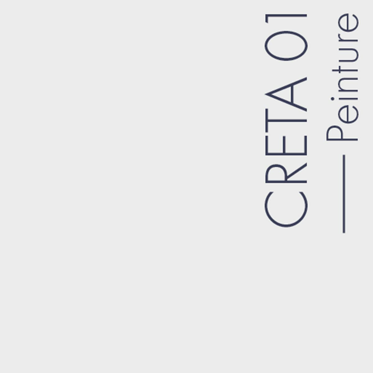 Couleur Creta01 : Blanc frais, lumineux et doux.