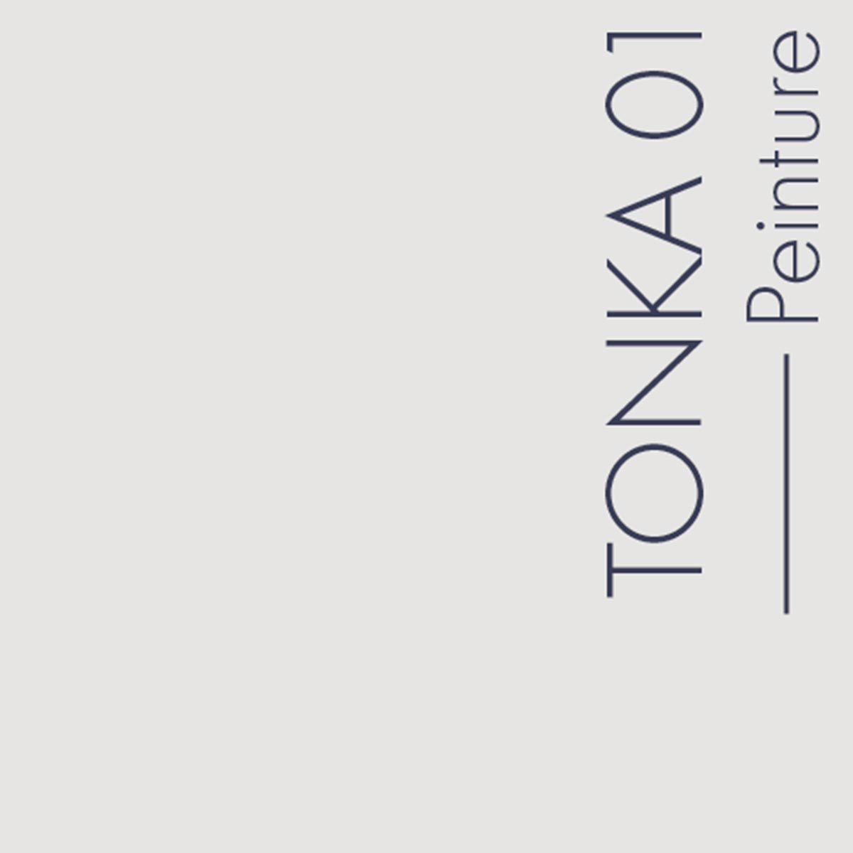 Couleur Tonka01 : Blanc cassé lumineux.